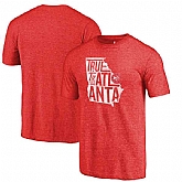 Atlanta Hawks Red True to Atlanta Hometown Collection Fanatics Branded Tri-Blend T-Shirt,baseball caps,new era cap wholesale,wholesale hats
